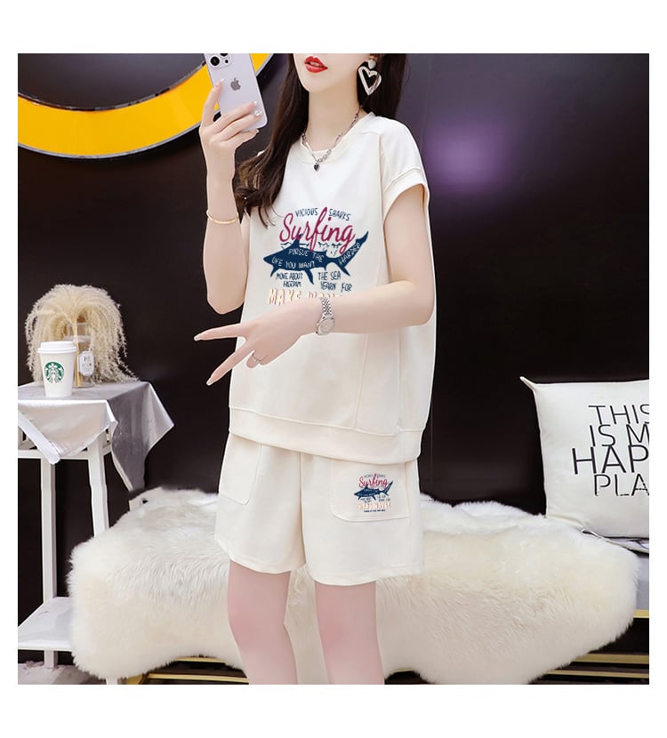 今季マストバイ カジュアル ファッション 半袖Tシャツⅹパンツセット全3色 <ins-8265>