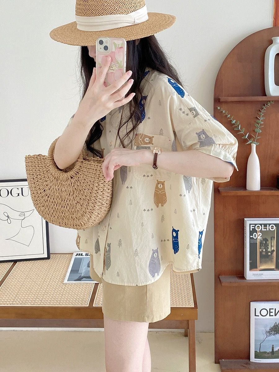 売り切れ必至 着心地抜群 プリント 半袖 Tシャツ<ins-8296>