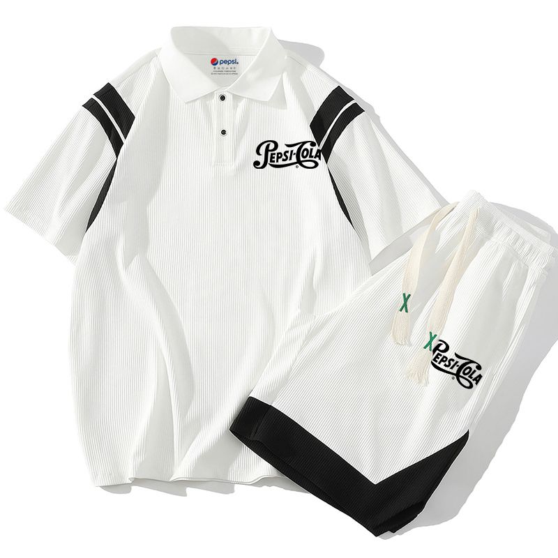 新商品 カジュアル ルーズ 半袖Tシャツⅹパンツセット 全2色-A795