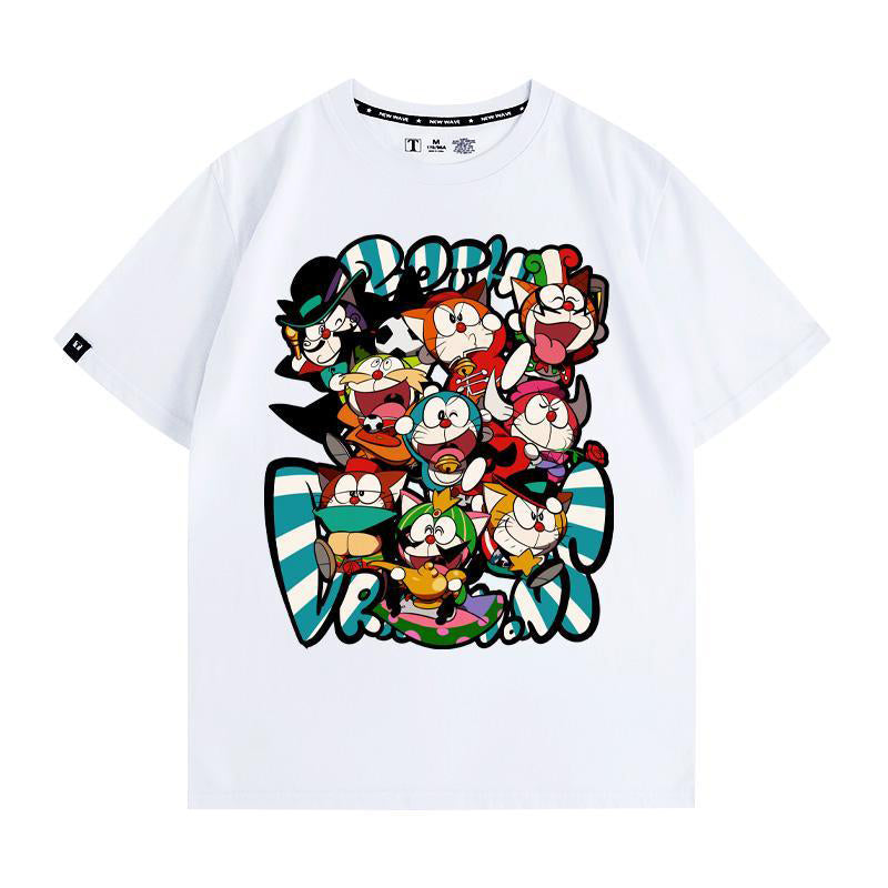 絶対欲しい 軽くて涼しくて可愛い! 肌触り抜群 カジュアル プリント 全8色 半袖 Tシャツ -A1505