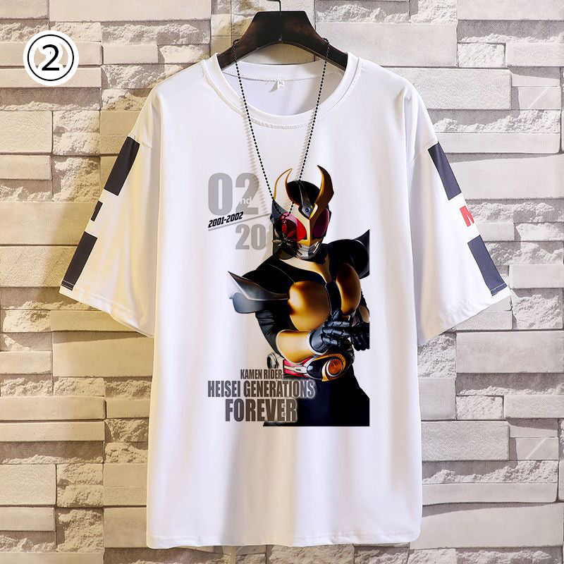 【ランキングNO.1】存在感抜群 トレンドアイテム 個性派 プリント 10種選択可 半袖Tシャツ -A1394