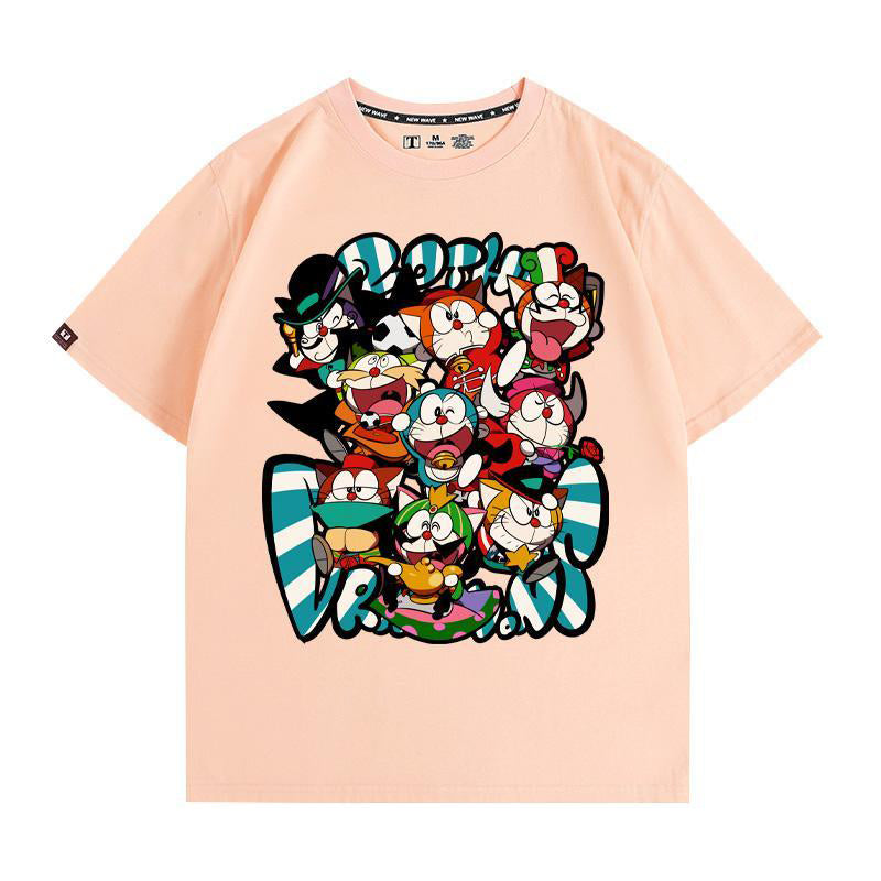 絶対欲しい 軽くて涼しくて可愛い! 肌触り抜群 カジュアル プリント 全8色 半袖 Tシャツ -A1505