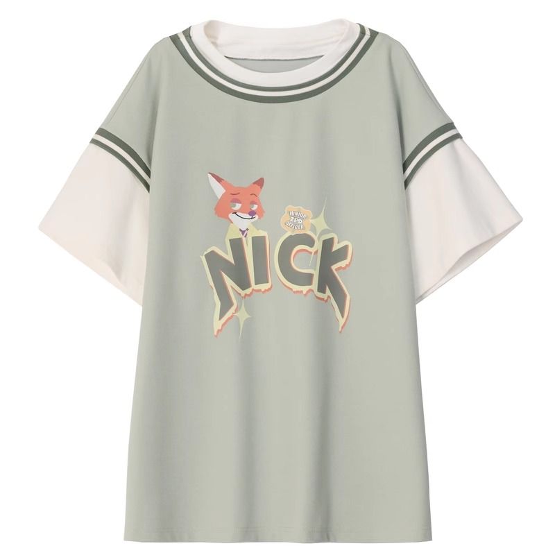 新商品 キュート カジュアル ルーズ 半袖Tシャツⅹパンツセット 全2色-A752