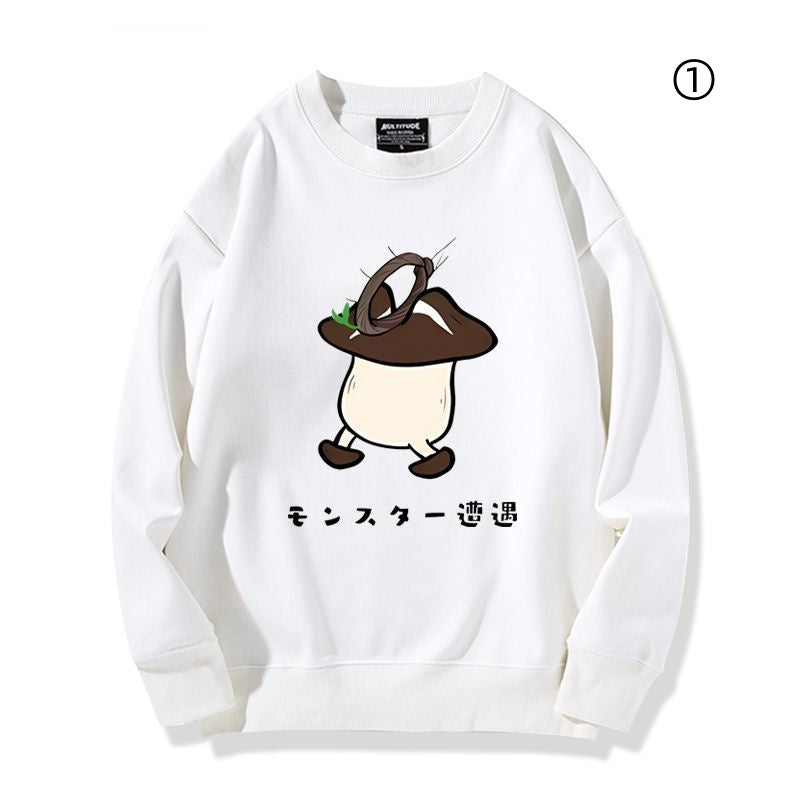 ダンジョウ飯Xきのこ キャラクター カジュアル スウェット-A2025