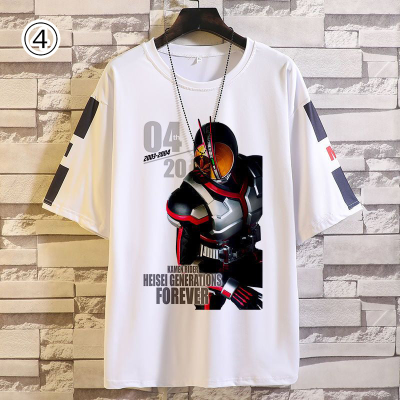 【ランキングNO.1】存在感抜群 トレンドアイテム 個性派 プリント 10種選択可 半袖Tシャツ -A1394
