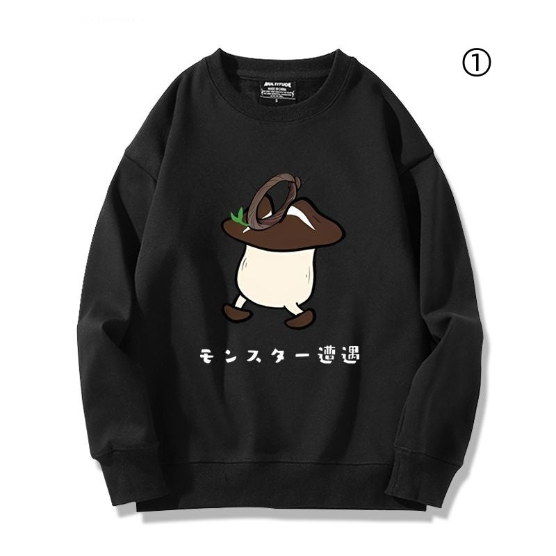 ダンジョウ飯Xきのこ キャラクター カジュアル スウェット-A2025