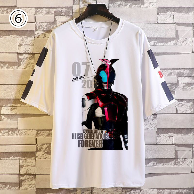 【ランキングNO.1】存在感抜群 トレンドアイテム 個性派 プリント 10種選択可 半袖Tシャツ -A1394