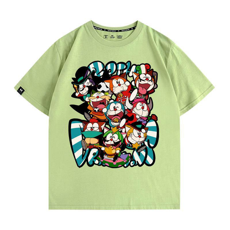 絶対欲しい 軽くて涼しくて可愛い! 肌触り抜群 カジュアル プリント 全8色 半袖 Tシャツ -A1505