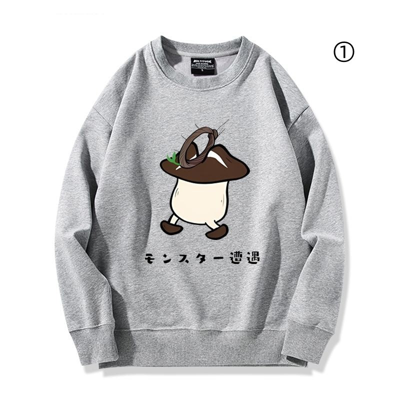 ダンジョウ飯Xきのこ キャラクター カジュアル スウェット-A2025