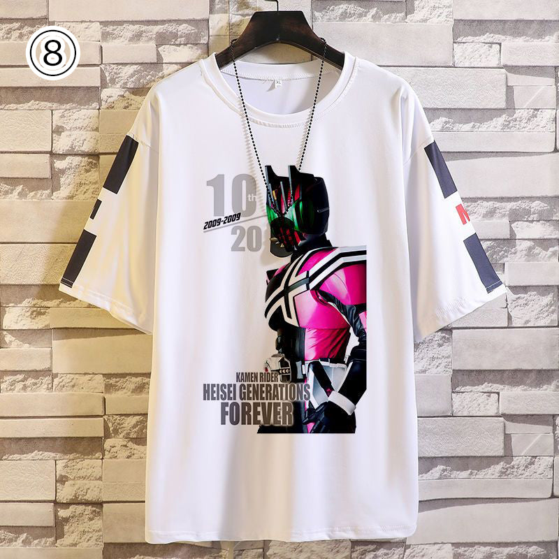 【ランキングNO.1】存在感抜群 トレンドアイテム 個性派 プリント 10種選択可 半袖Tシャツ -A1394