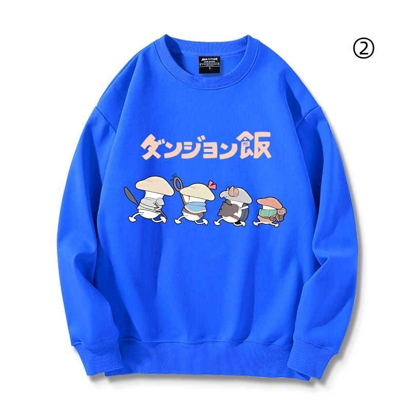 ダンジョウ飯Xきのこ キャラクター カジュアル スウェット-A2025