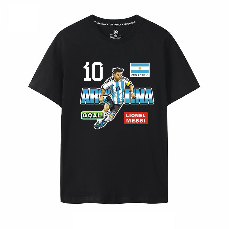着回し力抜群 ファッション プリント 半袖Tシャツ 全4色-A938