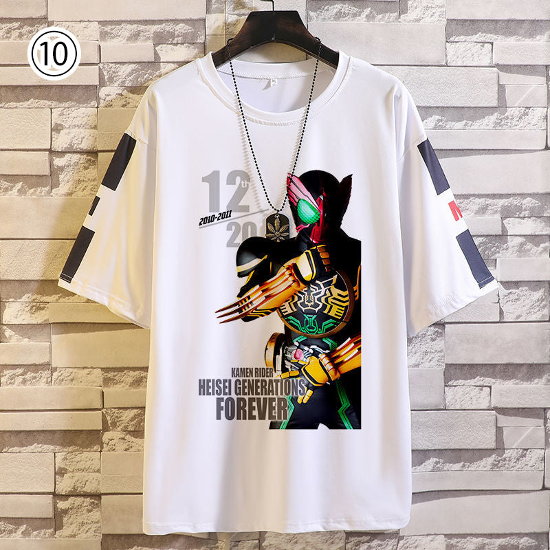 【ランキングNO.1】存在感抜群 トレンドアイテム 個性派 プリント 10種選択可 半袖Tシャツ -A1394