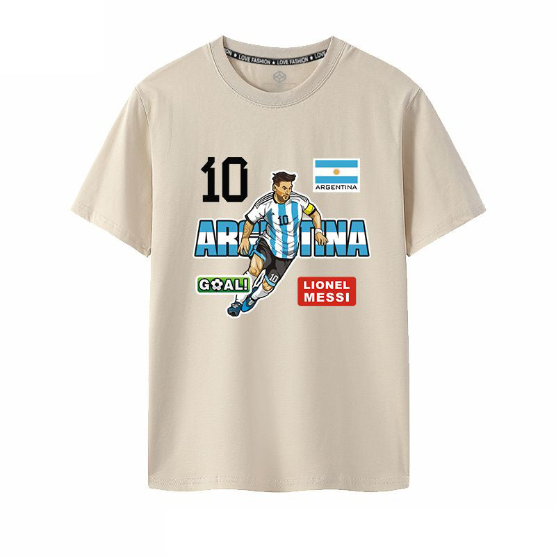 着回し力抜群 ファッション プリント 半袖Tシャツ 全4色-A938