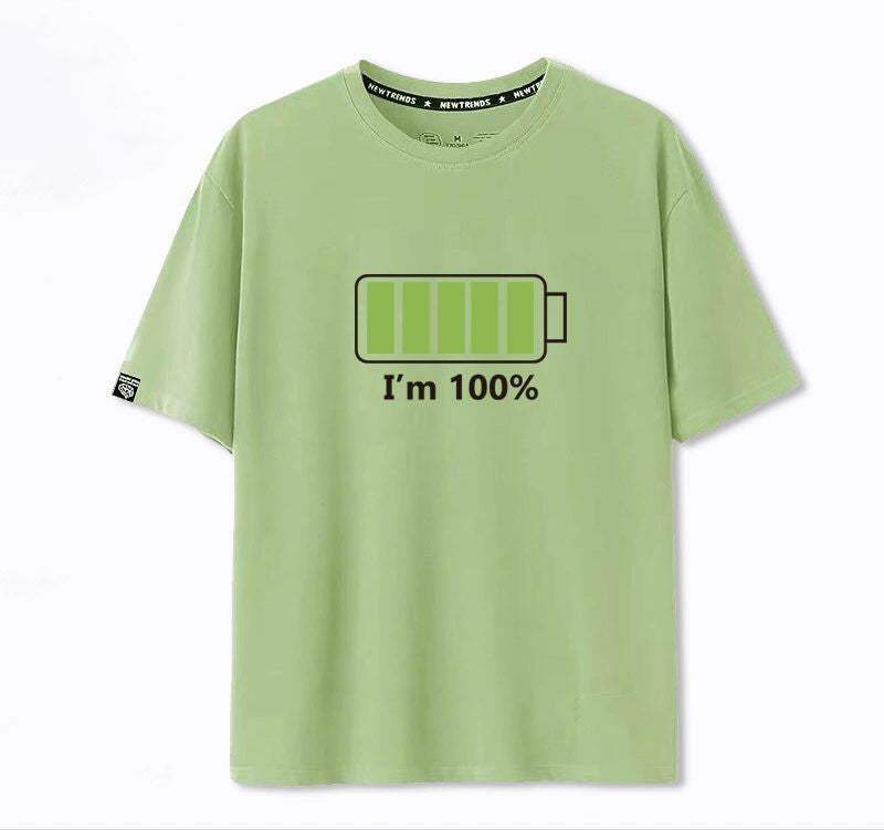 着回し力抜群 シンプル プリント 半袖Tシャツ 全6色-A910