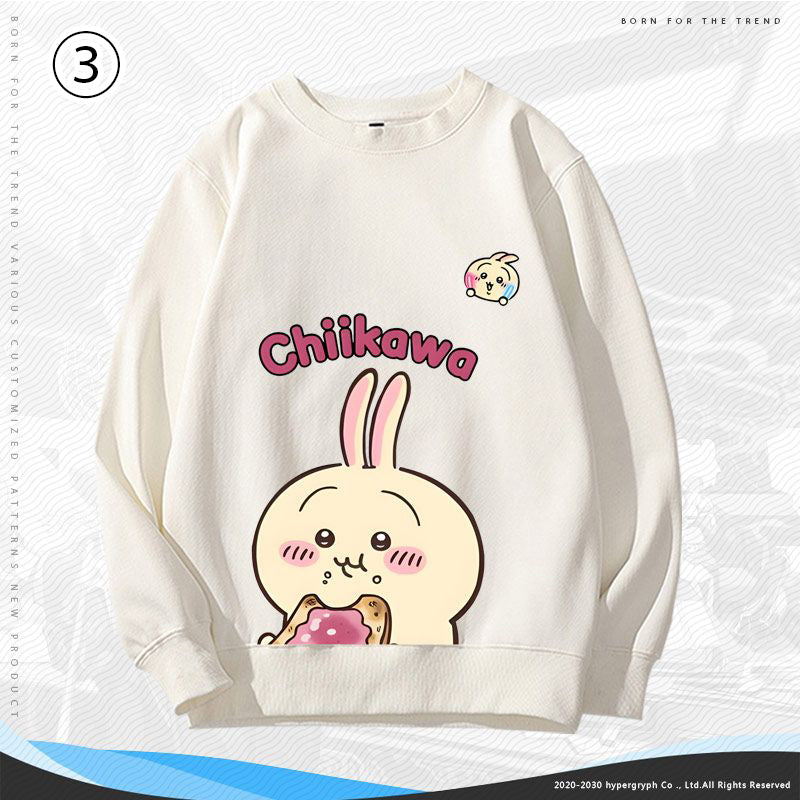 活躍する優秀アイテム  大人可愛い カジュアル プリント 2色 3種選択可 パーカー -A1468