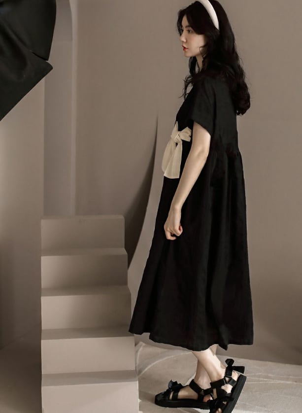 今季マストバイ 上品 エレガント 知的 シンプル ワンピース<ins-8289>