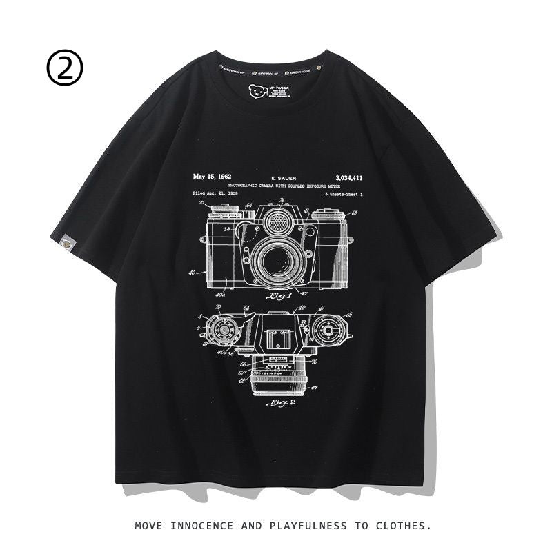 着回し力抜群 好感度UP おすすめ プリントロゴ 半袖 Tシャツ-A2345