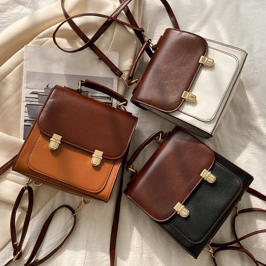 レトロ スタイリッシュ 3色選択可 メッセンジャーバッグ ショルダーバッグ<ins-3720>