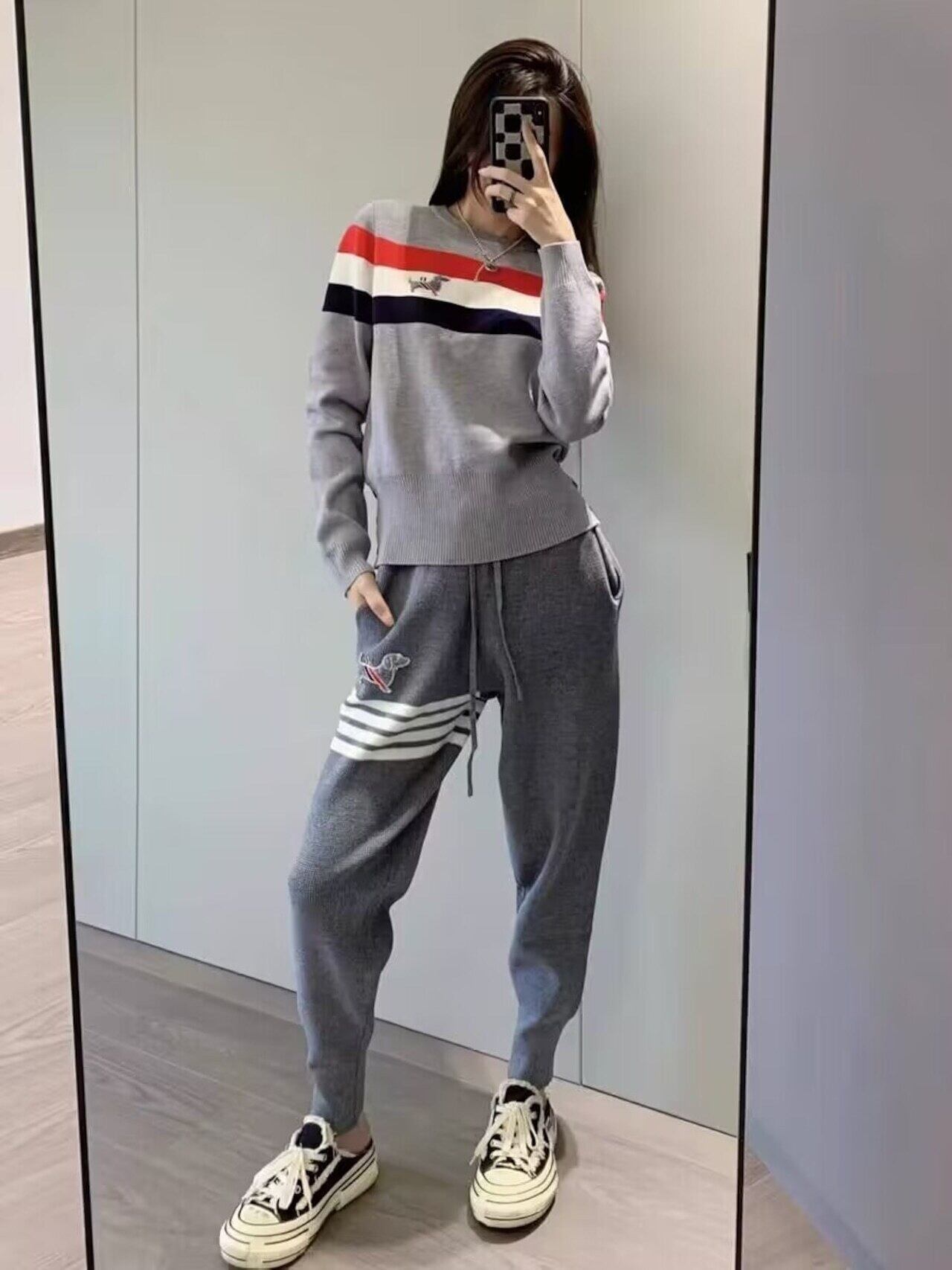 デザイン性抜群 着心地良い おしゃれ度高め 4色選択 トップス+パンツセット E-10871