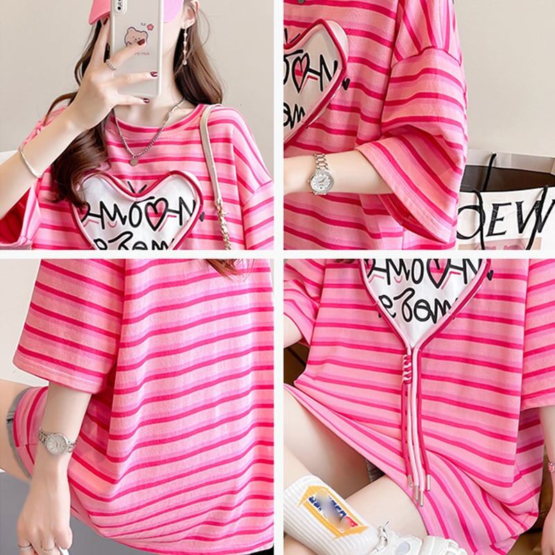 スタイリッシュ 今季大好評 ボーダー柄 Tシャツ カットソー<ins-3254>