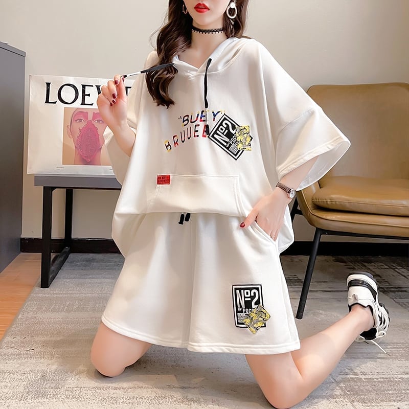 【半額!期間限定!!】ファッション 清涼感たっぷり 切り替え ブラウス+パンツ セットアップ<ins-3144>