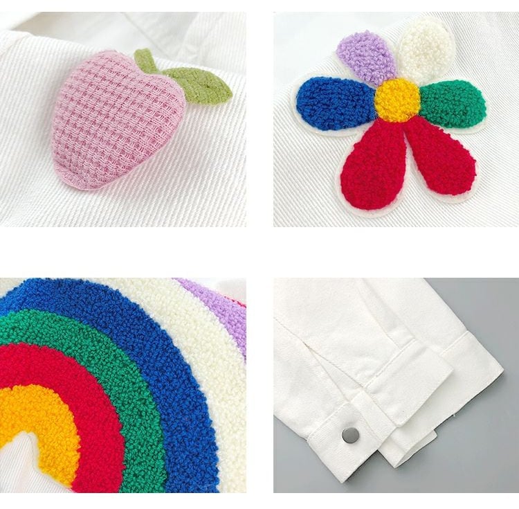 人気爆発中 キュート  切り替え デニムジャケット<ins-8064>