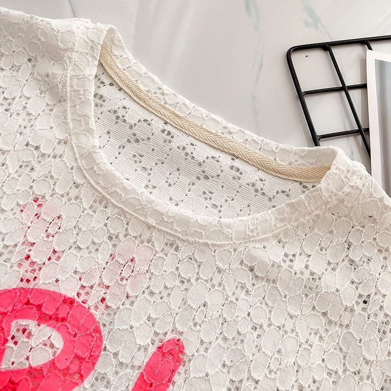 美人度アップ スウィート ゆったり 半袖Tシャツ<ins-8130>