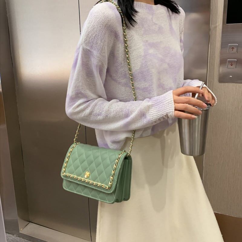 好感度満載 美感いっぱい 無地 幾何学模様 メッセンジャーバッグ<ins-2934>