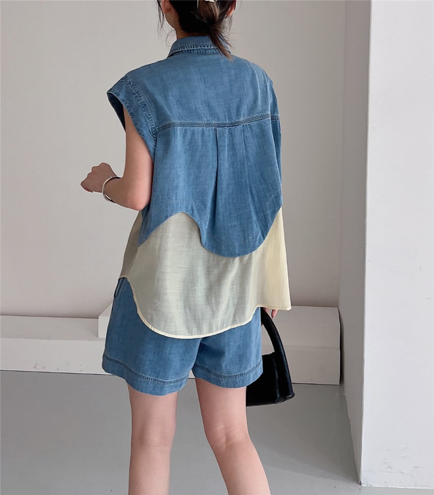 今季マストバイ ファッション 上品 半袖Tシャツⅹパンツセット <ins-6575>