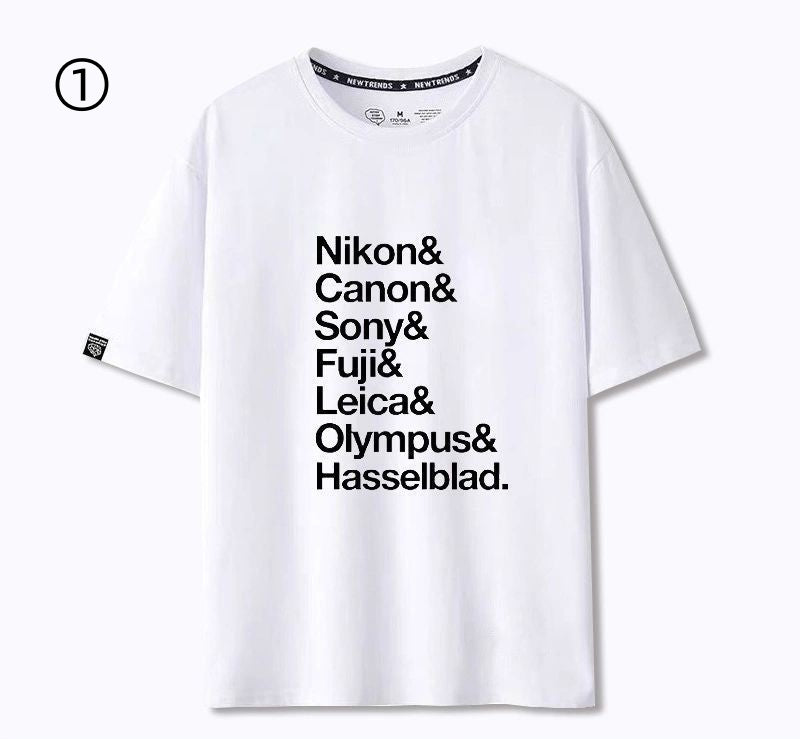 定番シンプル おすすめ プリントロゴ 半袖 Tシャツ-A2317