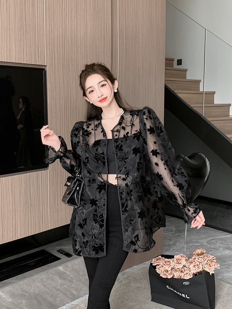 超人気 ファッション エレガント 個性派 ブラウス<ins-6502>