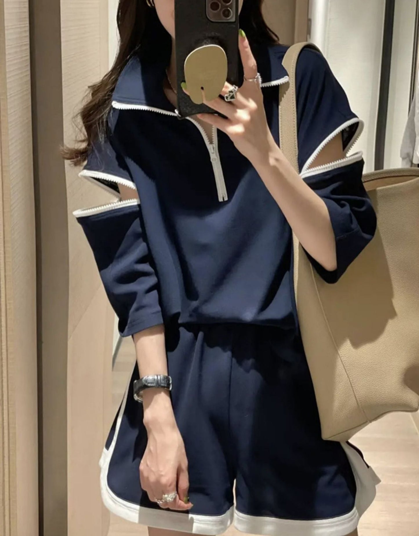 主役級 今季マストバイ ファッション 個性派 半袖Tシャツⅹパンツセット<ins-6533>
