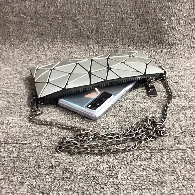 大人気 おしゃれ グラデーション 菱形 スマホバッグ 合わせやすい ショルダバッグ <ins-2086>