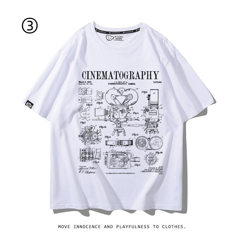 着回し力抜群 好感度UP おすすめ プリントロゴ 半袖 Tシャツ-A2345