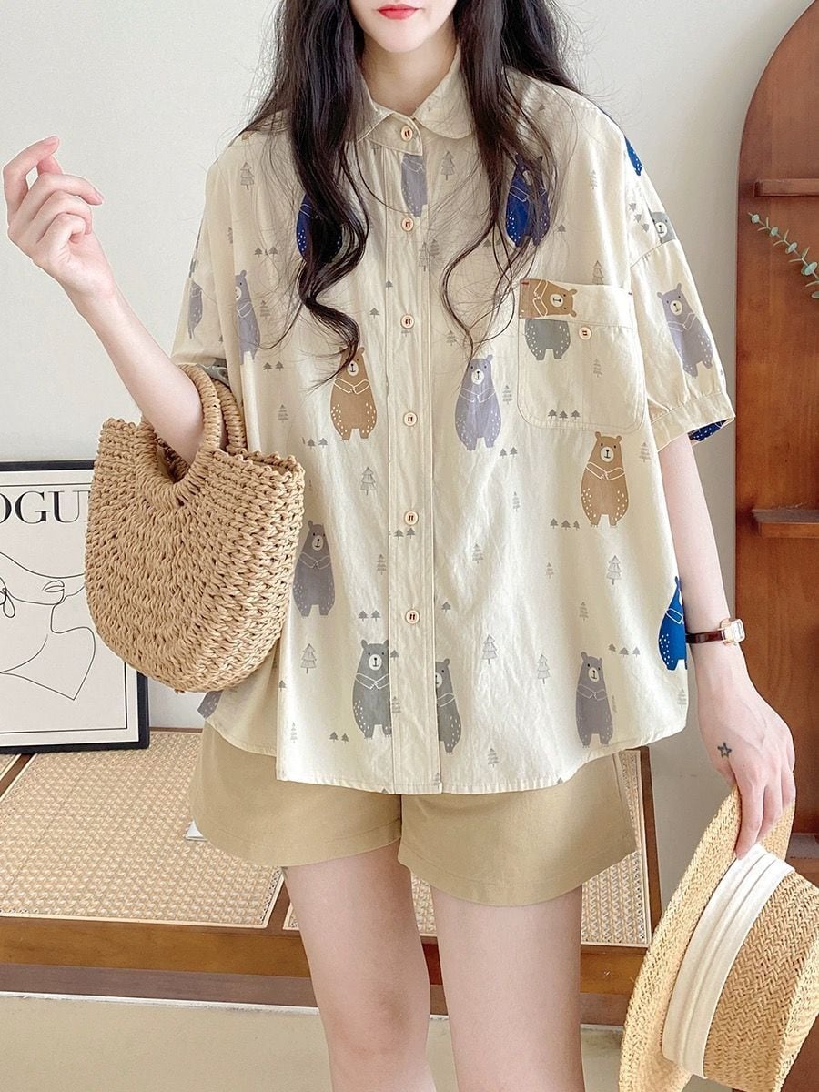 売り切れ必至 着心地抜群 プリント 半袖 Tシャツ<ins-8296>