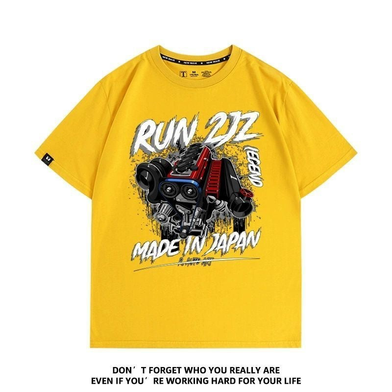 おすすめ プリントロゴ 半袖 Tシャツ-A2349