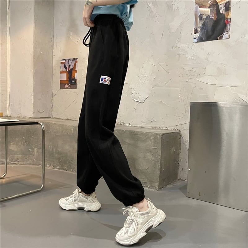 カジュアル 3色選択可 着心地抜群 ハイウエスト パンツ ボトムスE-3799