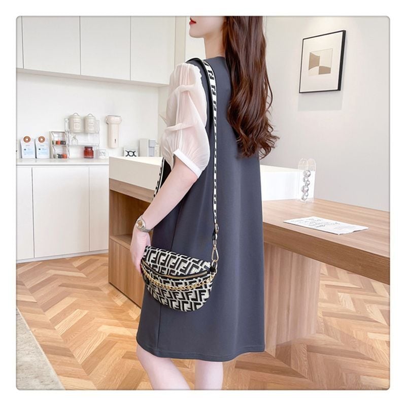 新商品 上質 エレガント 切り替え ワンピース全3色<ins-8283>