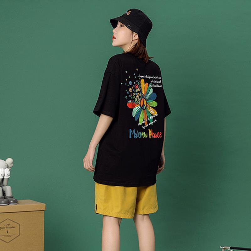 超人気 上質 シンプル 半袖Tシャツⅹパンツセット<ins-8044>