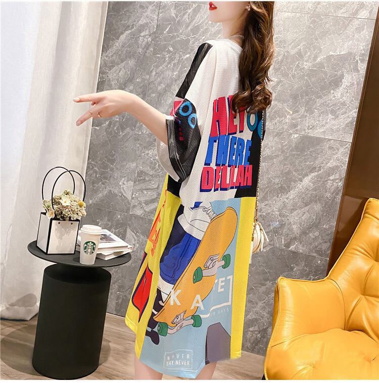 売り切れ必至 カジュアル ファッション 半袖 ワンピース <ins-8001>