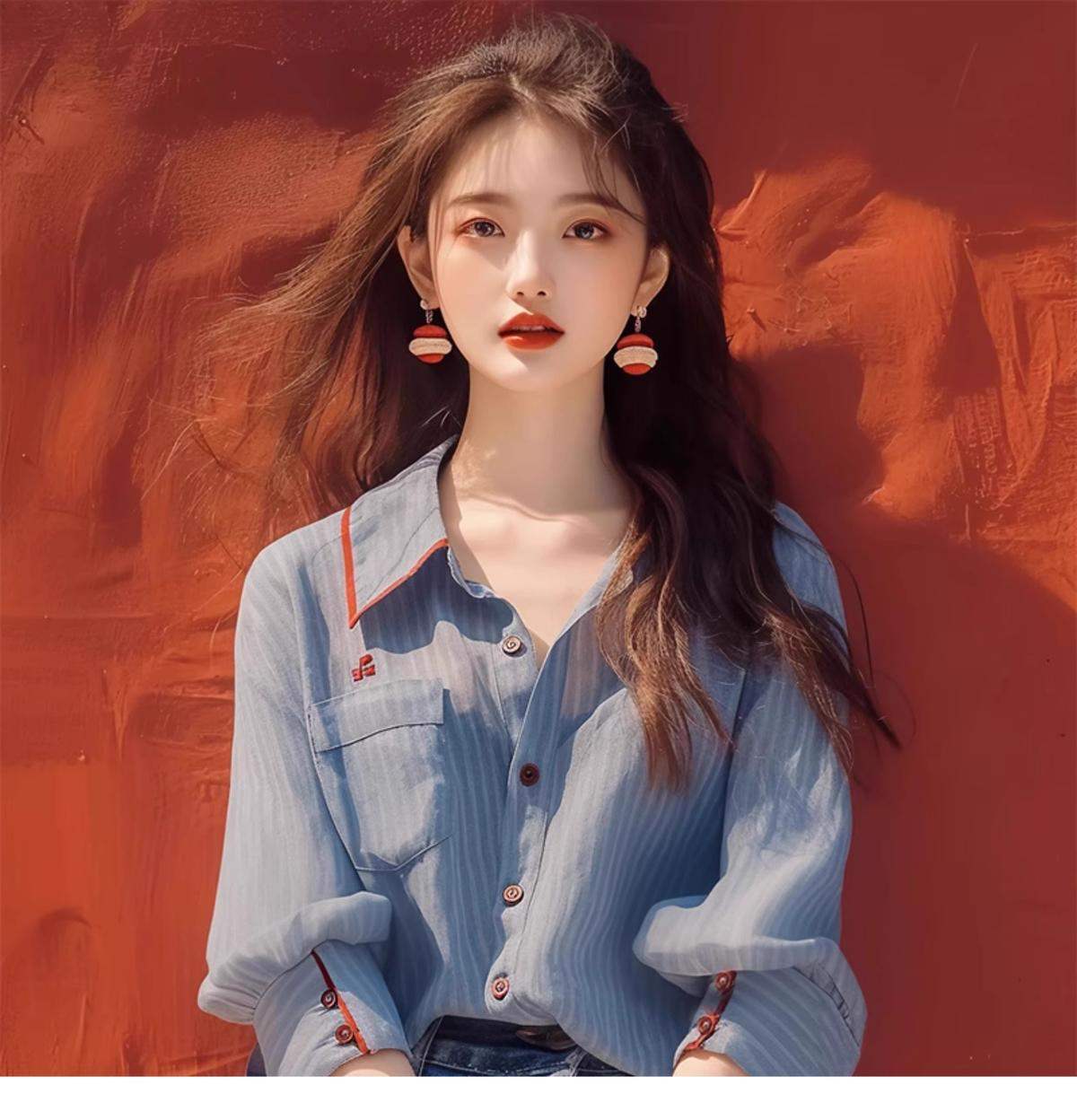 絶対欲しい 気質アップ シンプルだけど一癖あるコーデ エレガント 全2色 シャツ E-9157