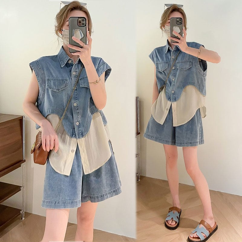今季マストバイ ファッション 上品 半袖Tシャツⅹパンツセット <ins-6575>