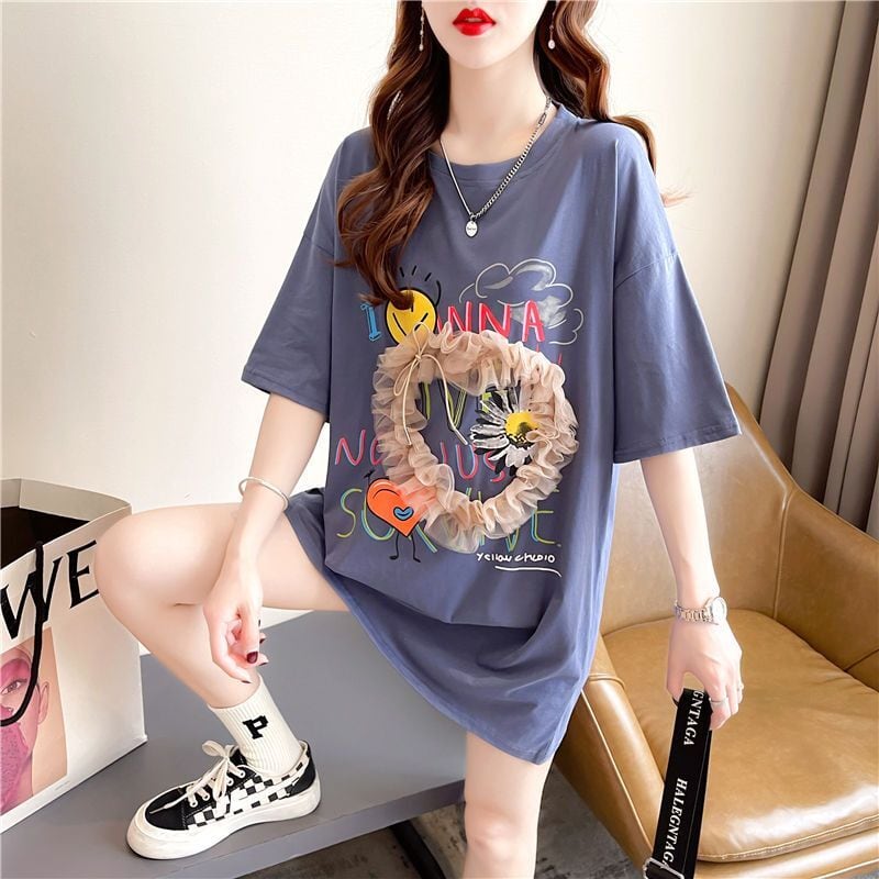 話題沸騰中 オシャレ度満点 高級感溢れる 3色選択可 Tシャツ カットソー<ins-8293>