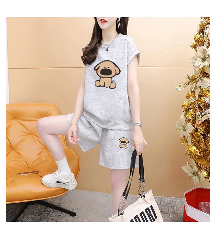 売り切れ必至 カジュアル キュート 半袖Tシャツⅹパンツセット全3色 <ins-8266>