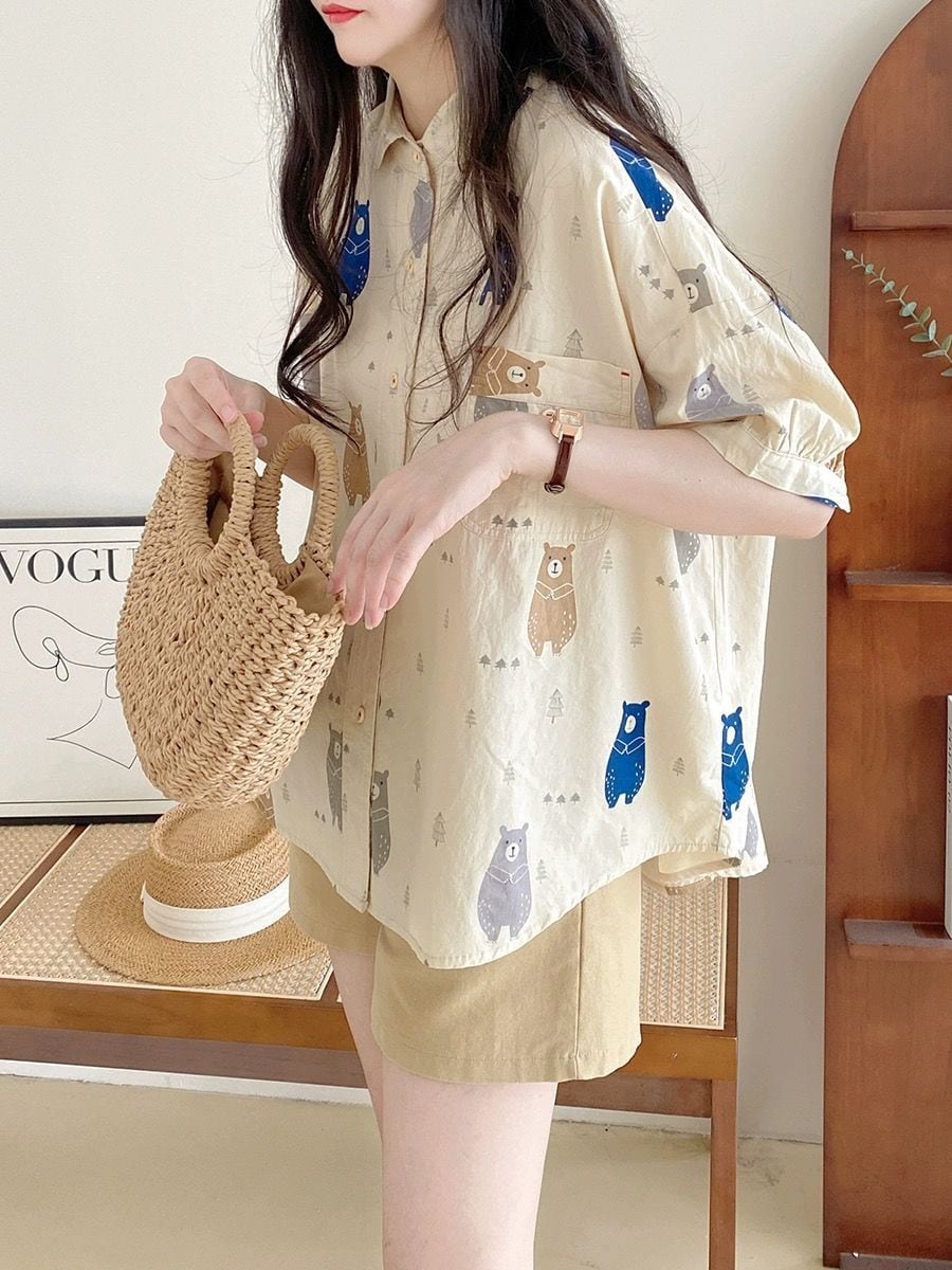 売り切れ必至 着心地抜群 プリント 半袖 Tシャツ<ins-8296>