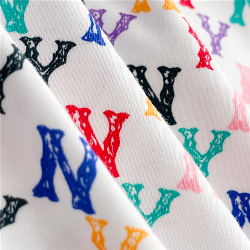 【半額!期間限定!!】新作 カジュアル プリント ラウンドネック  半袖Tシャツ カットソー<ins-8427>