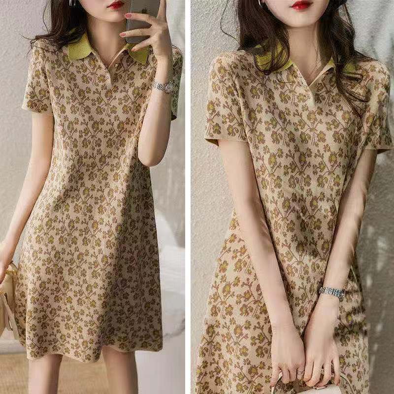 【半額!期間限定!!】売り切れ必至 ファッション 上品 エレガント 花柄 ワンピース<ins-8312>