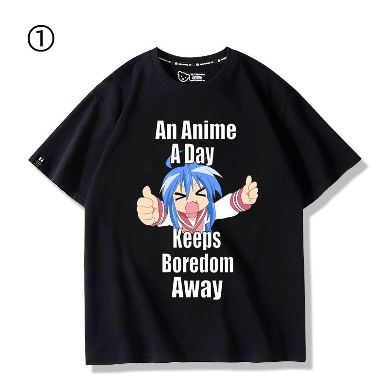 着回し力抜群 おすすめ プリントロゴ 半袖 Tシャツ-A2576