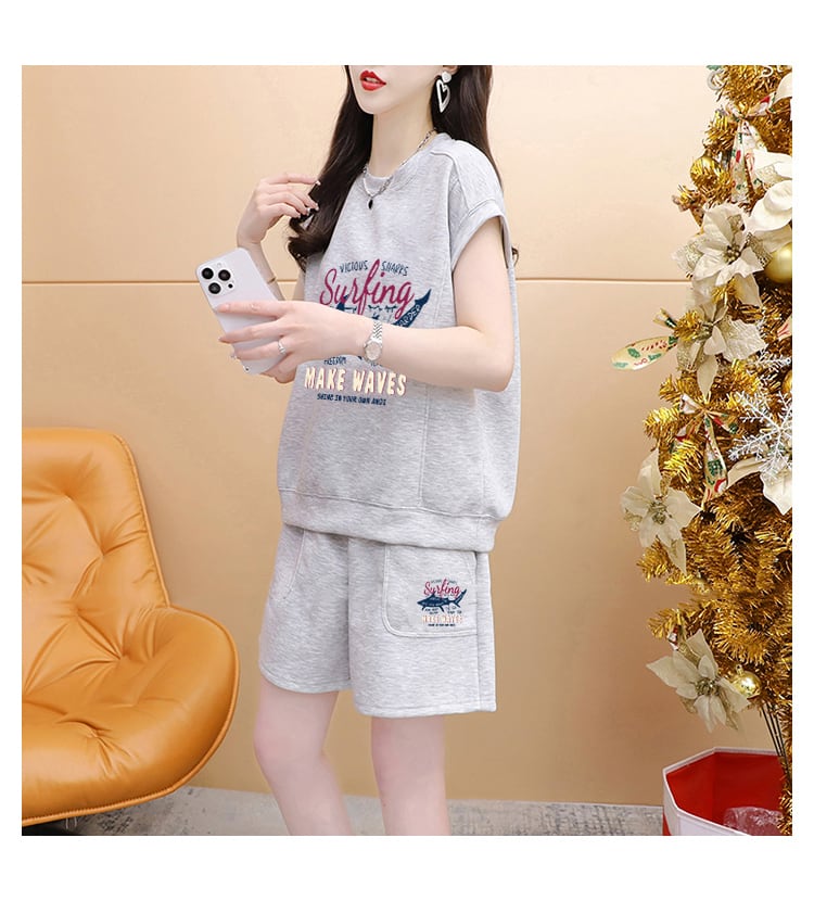今季マストバイ カジュアル ファッション 半袖Tシャツⅹパンツセット全3色 <ins-8265>